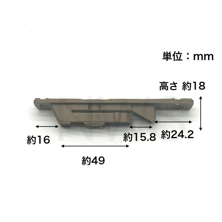 LIXIL リクシル(トステム) 合掌用枠ブレーキ MDT129C 室内引戸部品 純正品