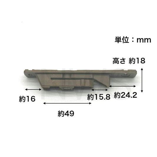 LIXIL リクシル(トステム) 合掌用枠ブレーキ MDT129C 室内引戸部品 純正品