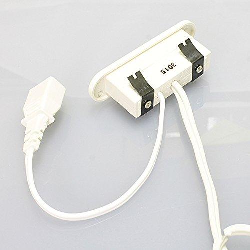 ノア 家具用コンセント(什器用) スイッチ付コンセント 白 VFFコード2m ワンタッチ式 スイッチ連動メスプラグ付 1200Wまで NSC-5706 ノアテック