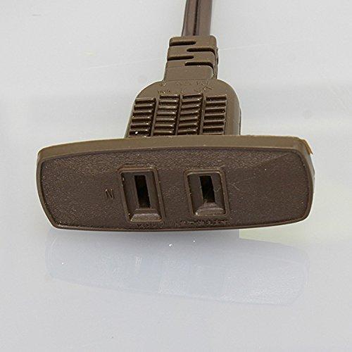 ノア NOATEK(ノアテック) 家具用コンセント(什器用) 1ヶ口コンセント 茶 VFFコード1.5m ワンタッチ式 1200Wまで NC-1201茶