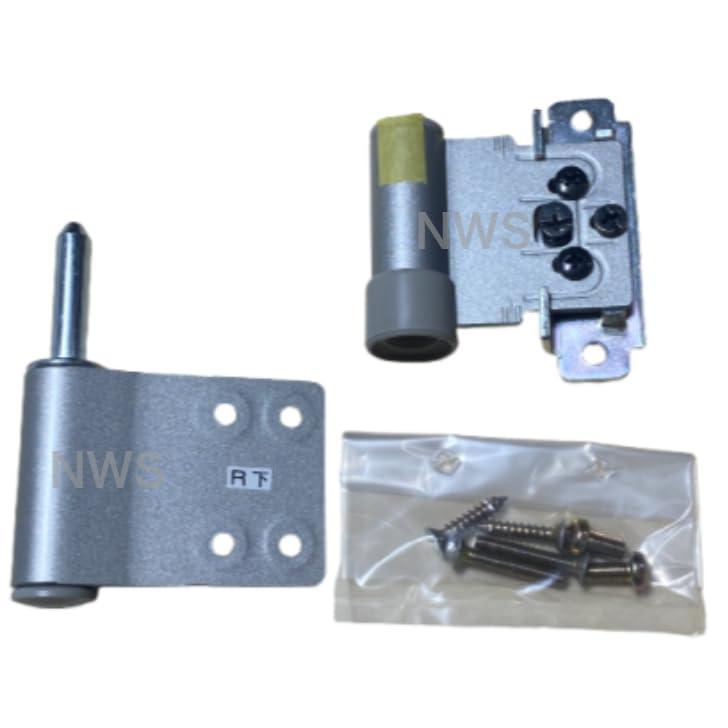 YKKAP 交換用部品 丁番セット 下 (HH-WH04DR) 右 4S:マットシルバー ドア 交換部品 勝手口