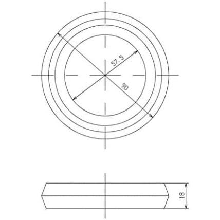 TOTO 密結パッキン【HH08012S】 補修品