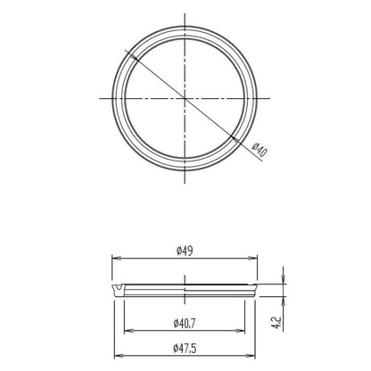 LIXIL(リクシル) INAX シングルレバー用Uパッキン 50-2128(1P) 混合水栓 回転吐水口用 純正品 交換