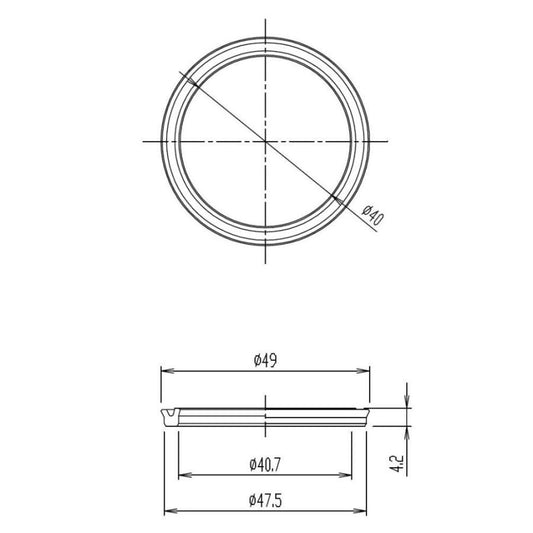 LIXIL(リクシル) INAX シングルレバー用Uパッキン 50-2128(1P) 混合水栓 回転吐水口用 純正品 交換