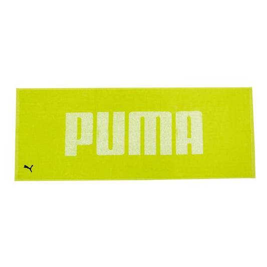 ミタニコーポレーション PUMAワークタオル(イエローグリーン) 1枚入 約34×90cm 190894 1枚 PUMAロゴ入り 吸水速乾 スポーツタオル