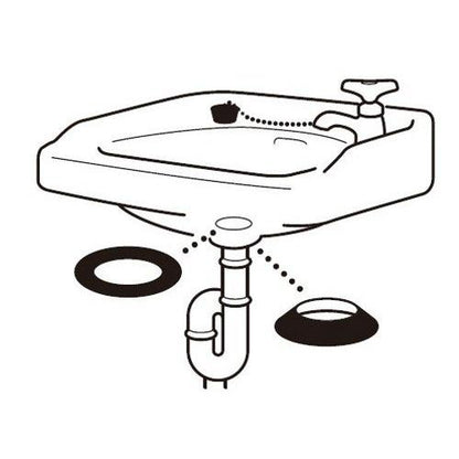 SANEI 排水栓取付パッキン 洗面器排水栓取付用 三角・平パッキン各1個入 PP42-14S-25