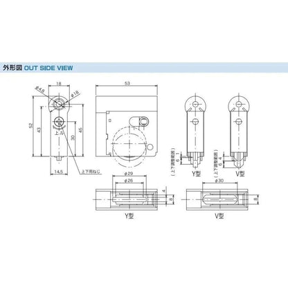 家研販売 KAKEN 戸車 木製引き戸用 SR3-Y4 調整戸車 1個 Y型 SR3型 家研 引戸用 sr3-y4