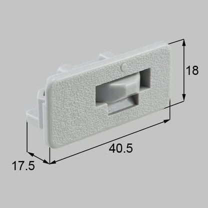 LIXIL (新日軽)  障子はずれ止め 窓（サッシ）部品 グレー SVJK367S01