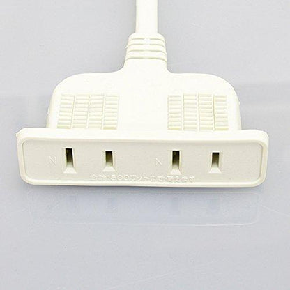 ノア 家具用コンセント（什器用） 2ヶ口コンセント 白 VCTFKコード2m ワンタッチ式 1500Wまで NC-1502白 ノアテック