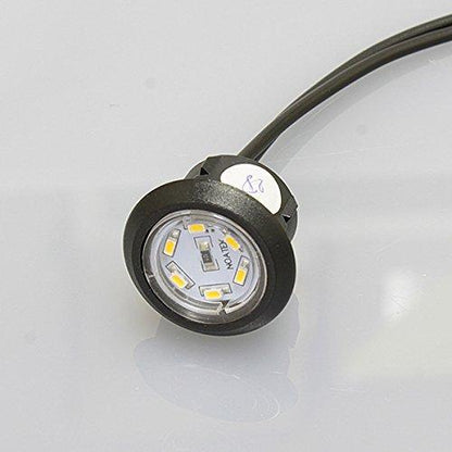 ノア 家具用LED照明（什器用） ダウンライト 丸形 黒 コード長150mm PC付 電球色 ワンタッチ式 取付穴φ21mm 0.2W 直下照度50l ノアテック