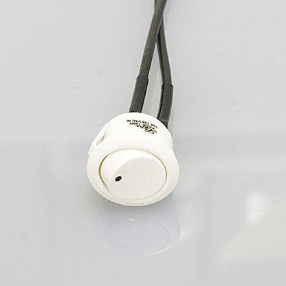 ノア NOATEK(ノアテック) 家具用スイッチ（什器用） 丸形 白 コード長300mm PC付 ワンタッチ式 定格7A125V NS-86A白