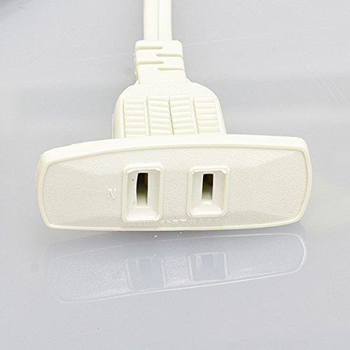ノア NOATEK(ノアテック) 家具用コンセント（什器用） 1ヶ口コンセント 白 VFFコード1.5m ワンタッチ式 1200Wまで NC-1201白