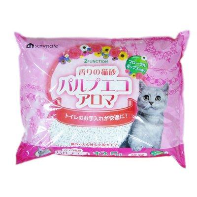 サンメイト パルプエコアロマ 12.5Ｌペット用品 猫砂 香り付き