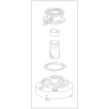 トヨトミ TOYOTOMI 石油ストーブ用替えしん 純正品 替え芯 TTS-124 (第124種) トヨ耐熱しん 1個